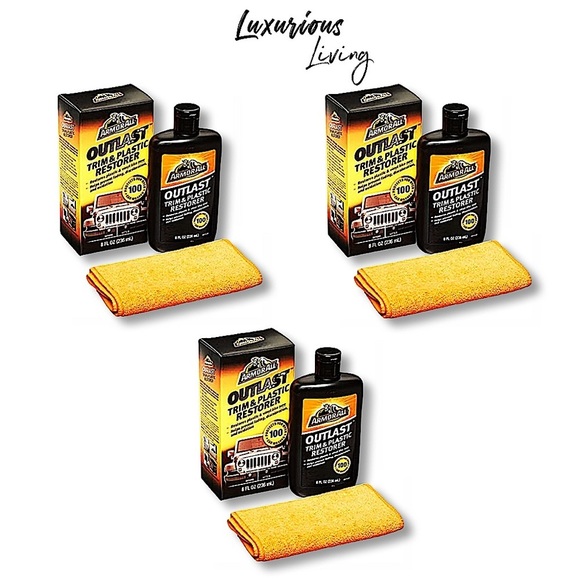 (3) Armor All Outlast Trim & Plastic Restorer, (3) Pack, New In Box - Picture 1 of 2